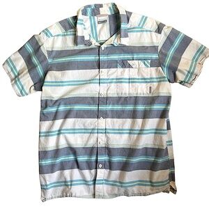Columbia | Men’s Short Sleeve Lightweight 100% Cotton Striped Shirt | size XL